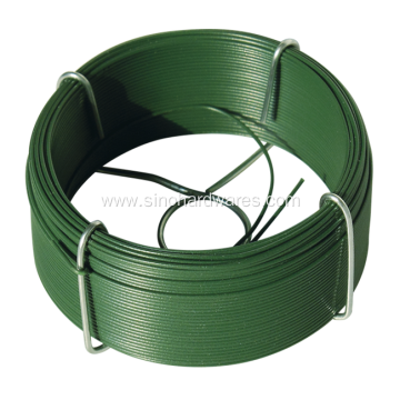 Small Coiled Green Garden Wire